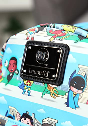 Loungefly DC Comics Superheroes Chibi Lineup Womens Double Strap Shoulder Bag Purse3