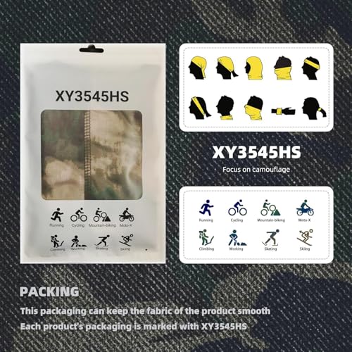 Image of Camo Balaclava Face Mask for Man and Women-Hunting，Skiing，Motorcycle Windproof，UV Protection&Military Training
