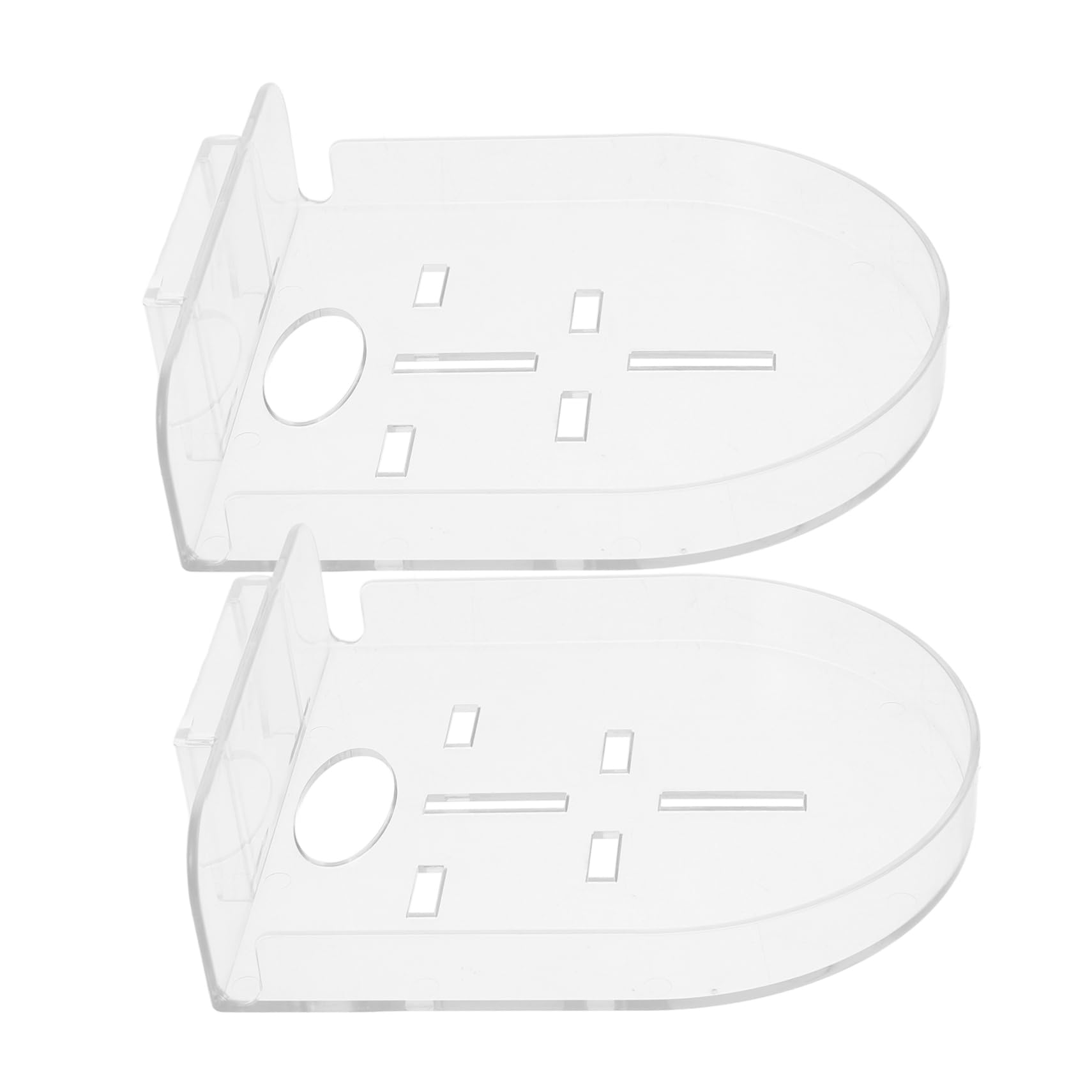 ARTIBETTER 2pcs Camera Bracket Shelves Mini Room Monitor Stand Small Floating Shelf Camera Storage Rack Camera Holder Security Wall Mount Bracket Shelf Wall Mount Plastic Transparent