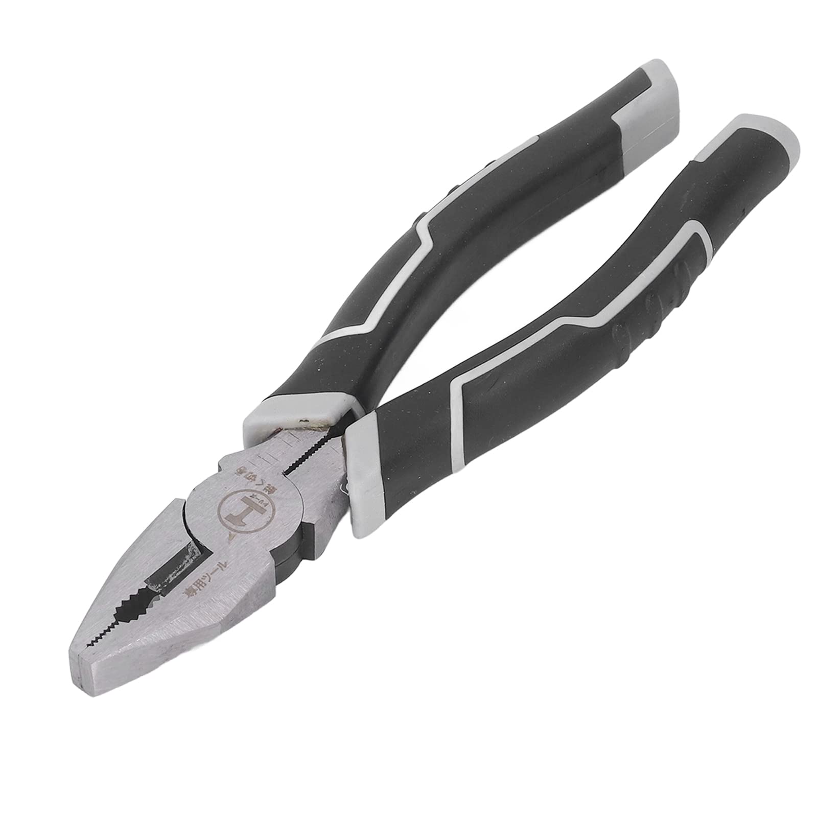 Electrician Plier 8in High Hardness Incisive Anti Slip Handle Combination Plier for Electrician Crimping, Looping, Cutting, Stripping, Crimping, Shearing (Lineman Plier)