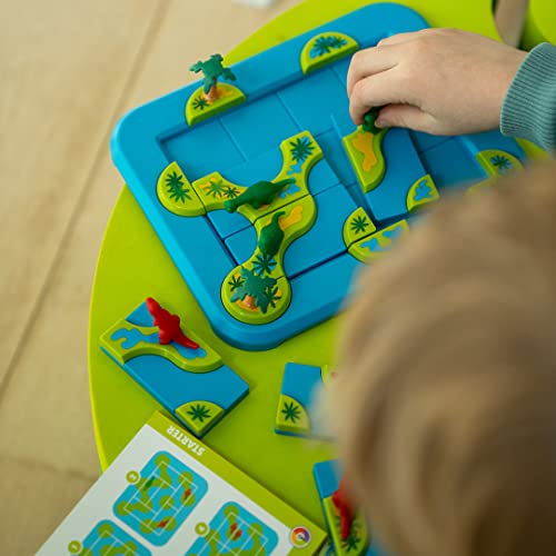 Smart Games - Dinosaurs Mystic Islands, Puzzle Game with 80 Challenges, 6+ Years, 24 x 24 x 6 cm (LxWxH)
