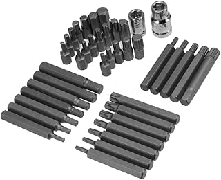 PACKOVE 40 1 Spline Sleeves Socket Kit Hexagonal Sleeve Sleeves Drill Bit Sleeves Socket Set Star Shape