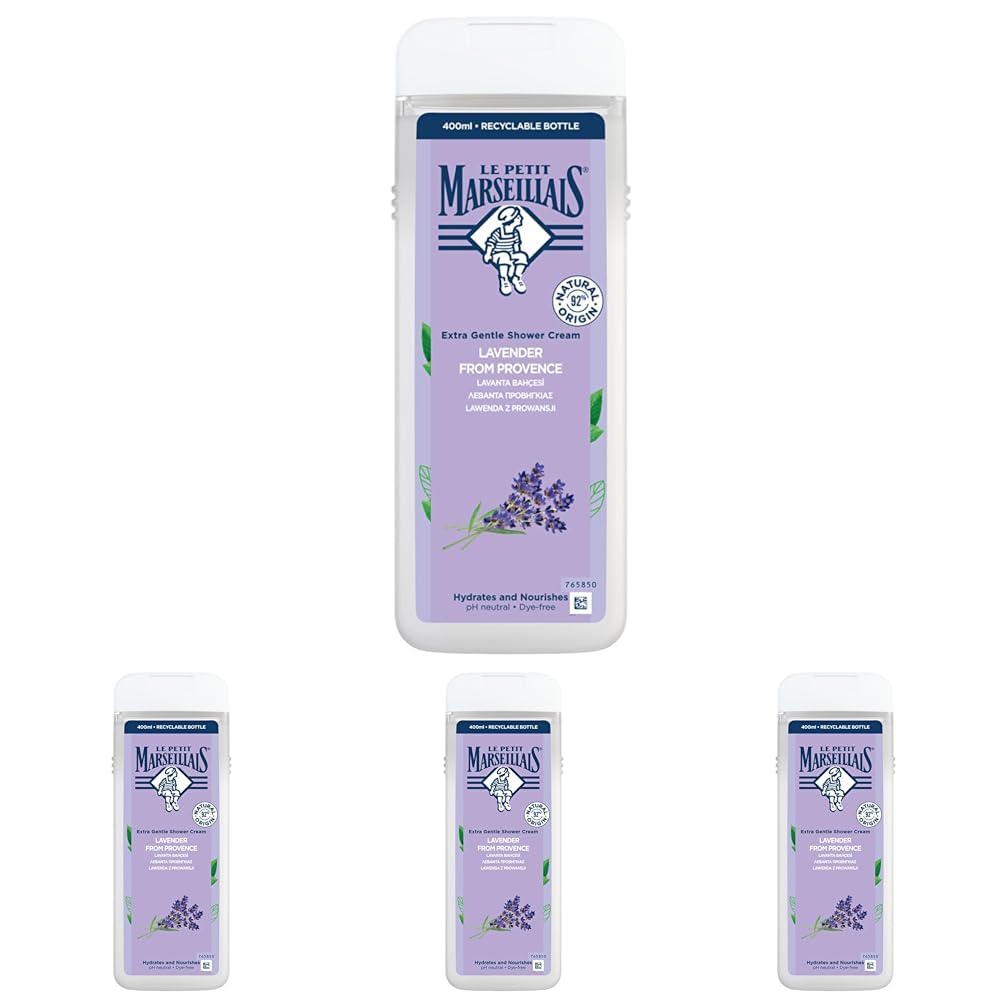 le petit marseillais duş jeli lavanta balı (400 ml) (4 paketi)