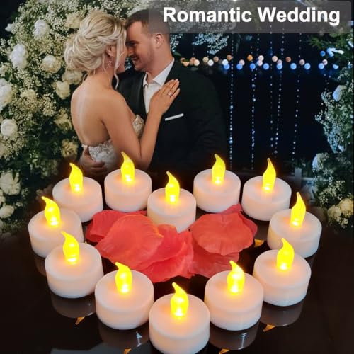 Image of Rechargeable Tea Lights with Remote Timer,Battery Operated Flameless LED Tea Lights Candles with USB Rechargeable for Halloween,Christmas,Weddings,Birthdays 12-Pack(Warm Yellow)