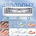 Ultrasonic Cleaner Jewelry Cleaning Machine: Portable Sonic Glasses Cleaner for Home Bathroom Room House Bath Office Bedroom