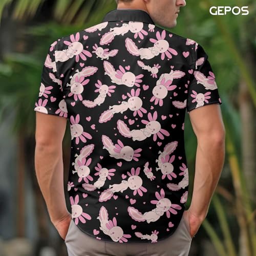 Casual Hawaiian Shirt for Summer, Ocean Animal Short Sleeve Button Down, Tropical Gifts for Summer and Birthdays3