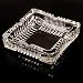 GDF Cendrier en Verre - cendrier carré Creative Home Hotel (Calibre 15cm, Haut 4cm) (Taille : Square 15cm*High 4cm)