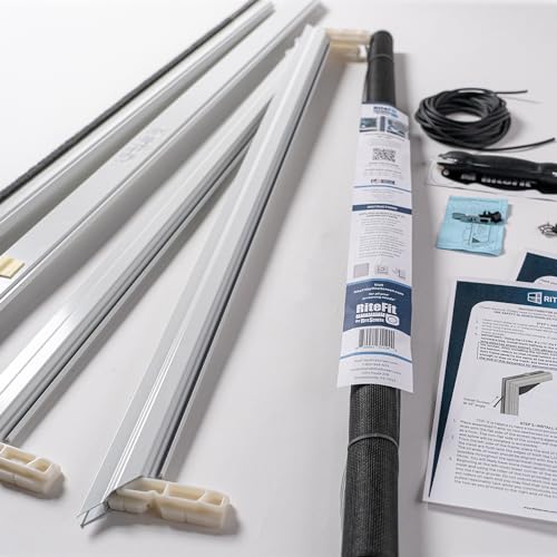 DIY Knock Down Heavy Duty Patio Sliding Screen Door – Ready to Assemble Kit, Custom Fit, Durable PetMesh, Multiple Color Choices