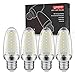 GEZEE E27 LED Ampoules de Maïs, 14W 1400LM, 120W Équivalent Ampoules à Incandescence, Blanc Froid 6000K, AC 230V, Non Dimmable, Sans Scintillement(Pack de 4)
