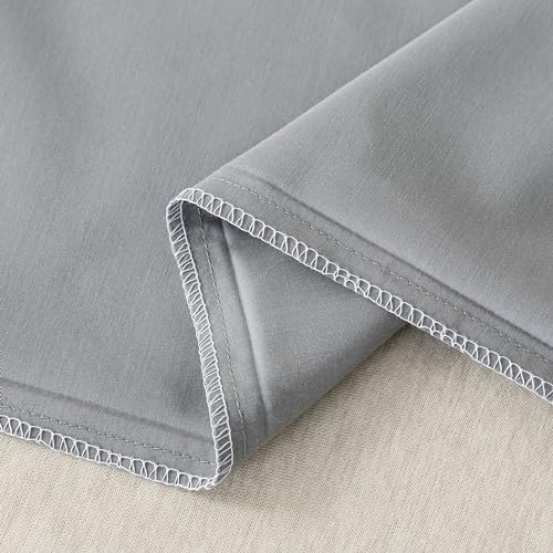 WhatsBedding Queen Size Pillowcases Set of 2, 20x30 Cotton Pillow Case with Envelope Closure, Soft & Breathable Pillow Covers for Bed, Grey