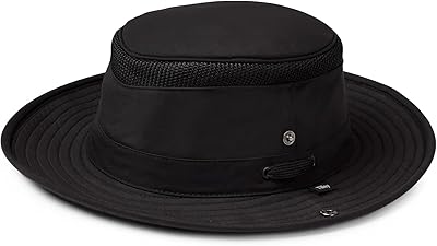 Tilley Unisex LTM3 Airflo Snap Up Brim, Black/Black, 7 3/8