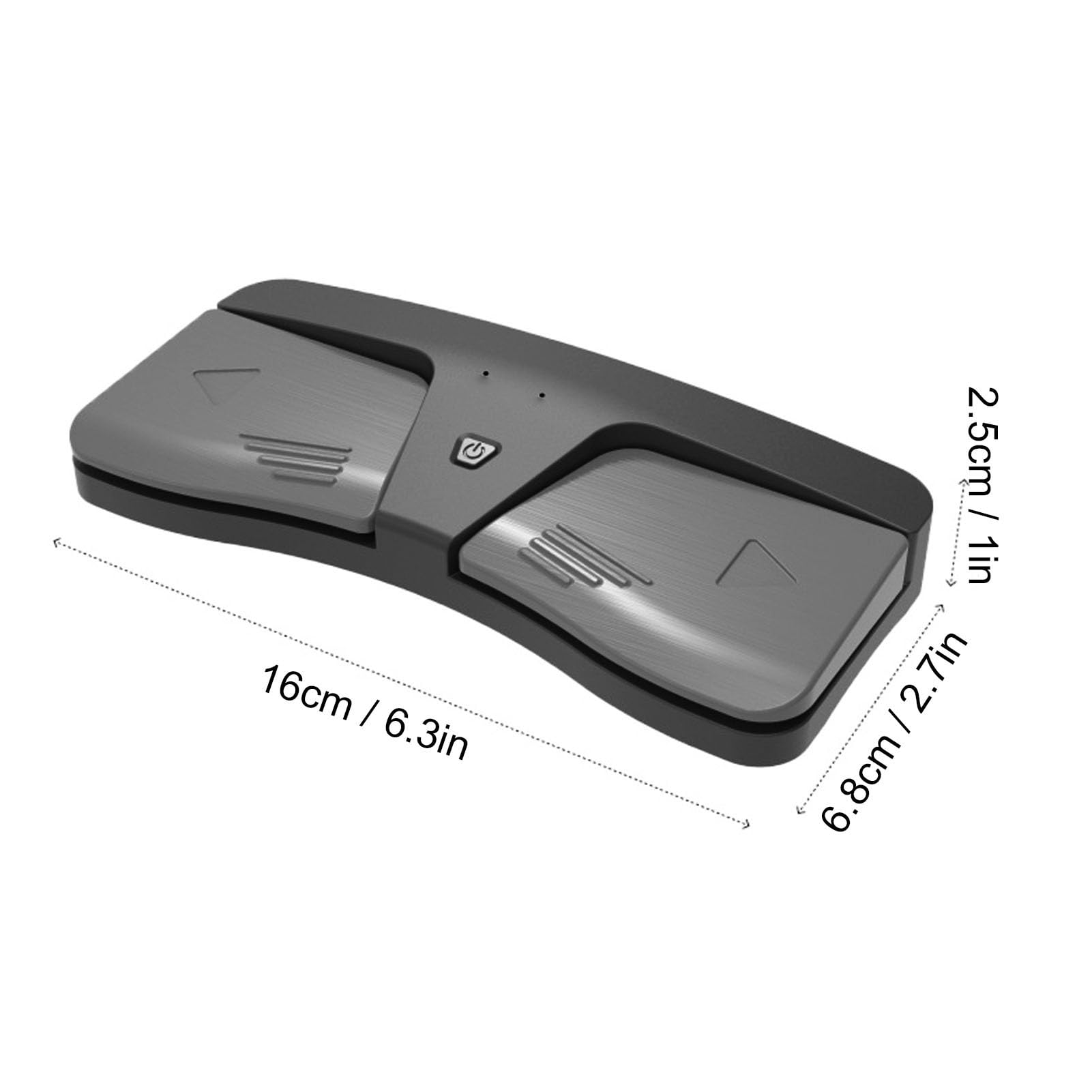 VBESTLIFE Kabelloses Bluetooth-Seitenwender-Pedal mit Ergonomischem Design, Tragbarer Musik-Seitenwender mit Rutschfester Unterlage für Tablets, Android-OS-X-Telefone