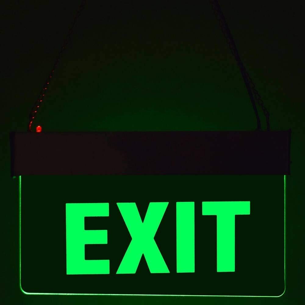 Einnovative LED EXIT Sign Board (Size: 12 Inch x 6 Inch)
