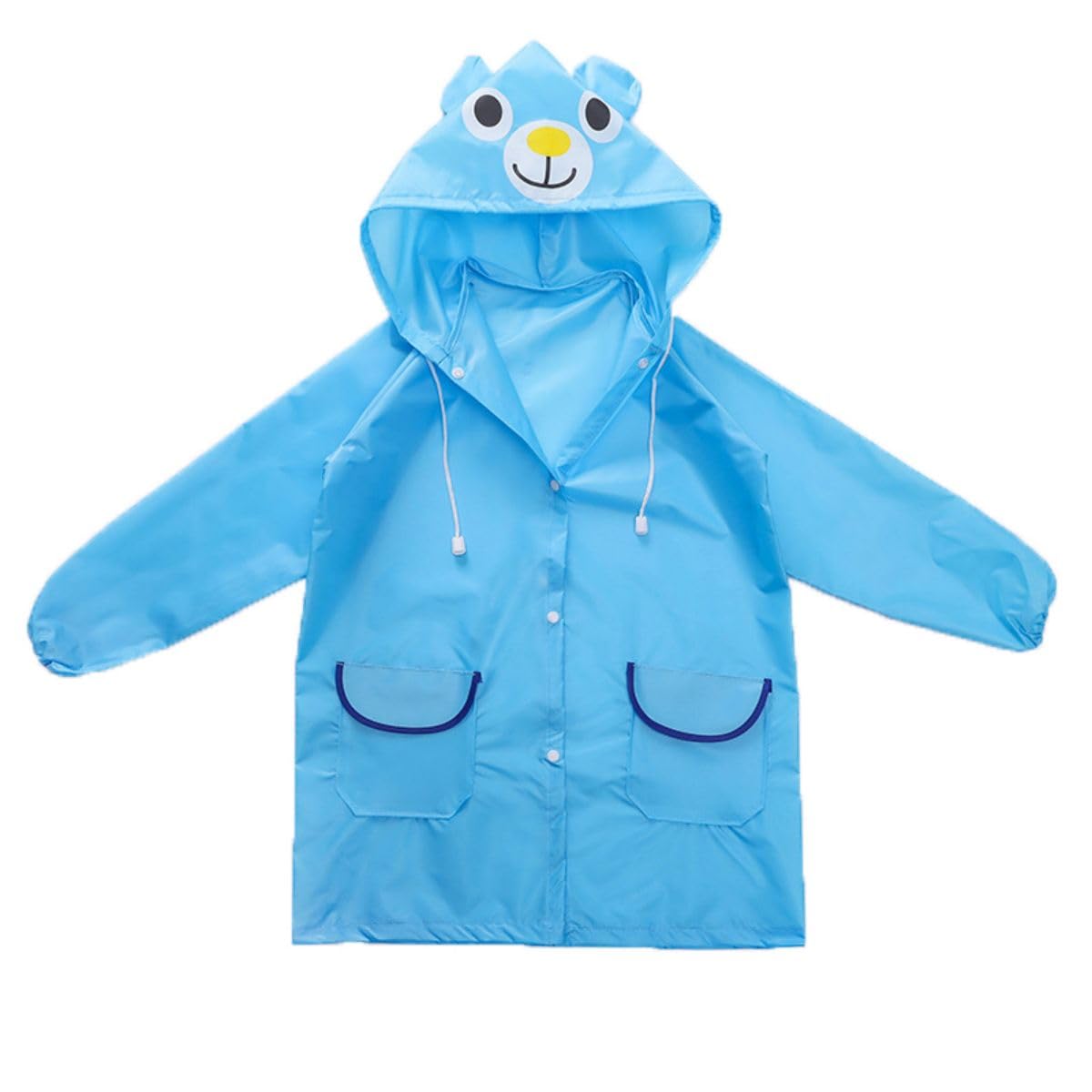 Children's raincoats, Cartoon Kids Rain Jacket, Boys Girls Hooded Rain Poncho Outdoors Kids Transparent Raincoat Student Rain Suit Waterproof Durable Windbreaker