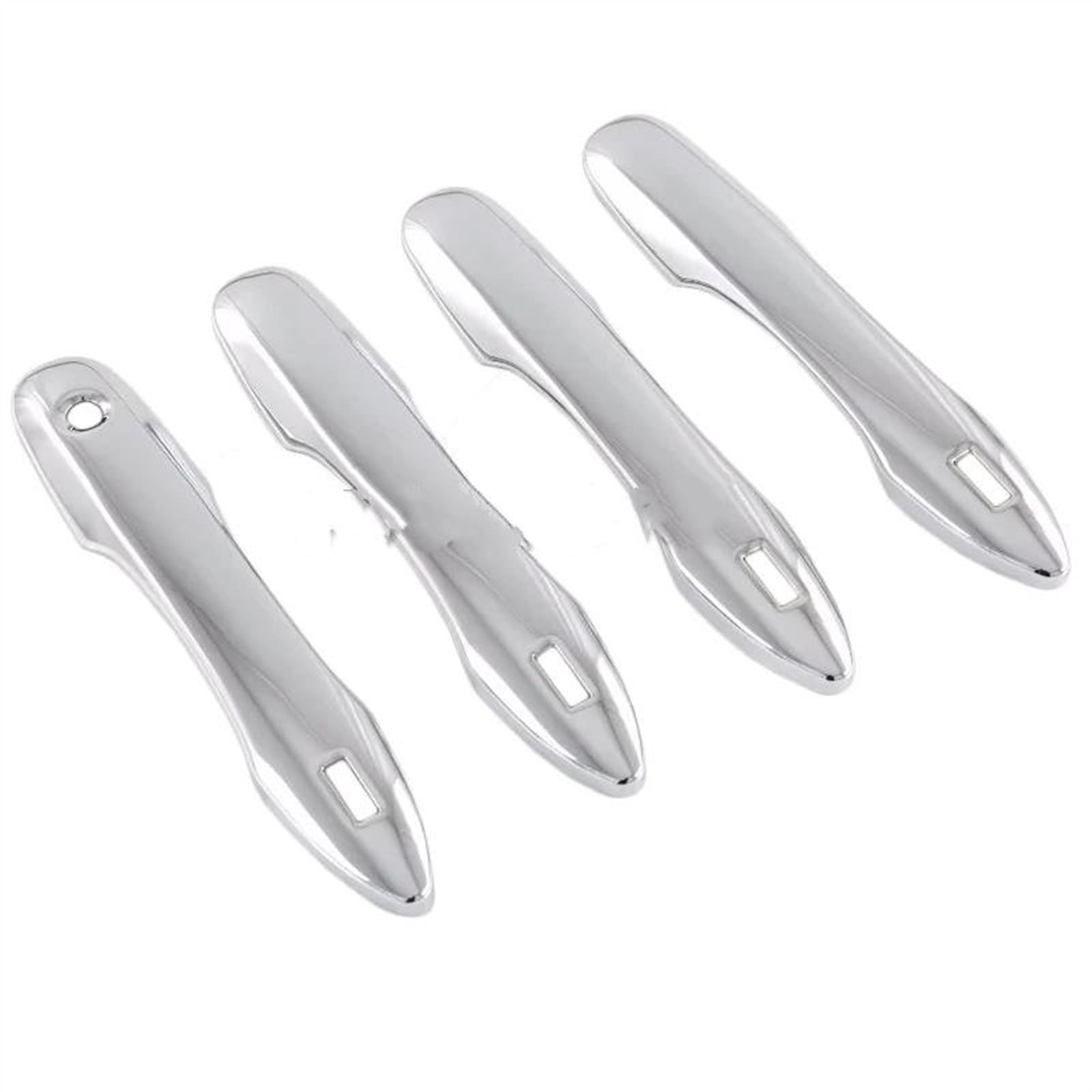 Kjhopy Silver 1 Abs Carbon Fiber Car Door Handle Cover Trim For Toyota Bz4x 2022 2023 Side Grab Doorknob Bowl Exterior Dec Exterior Door Handle(Silver 1)