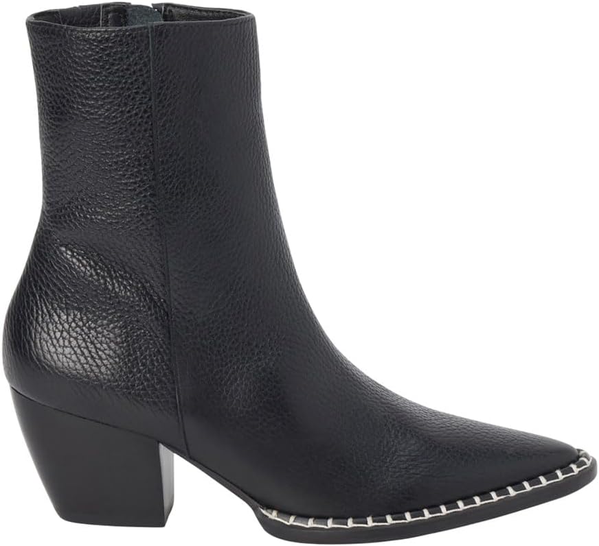 Matisse Womens Caty Pointed Toe Zippered Casual Boots Ankle Mid Heel 2-3" - Black - Size 9.5 M