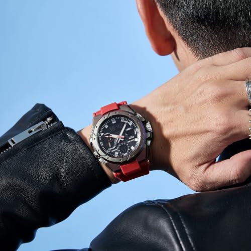 Image of V2A Styrke 5120 Analog Digital Watch for Men | Hybrid Multi Display Dial | Alarm Stopwatch Day Date 12 /24 Hr | TPU Strap | 30M Water Resistant | Gift for Mens