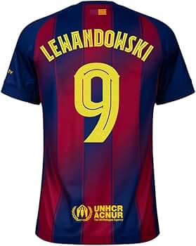 Amazon.com : Lewandowski #9 Home Soccer Jersey for Men Fan Version