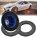 Radnabenschleifer Auto mit 150mm Schleifrad, 1/2 Kugelkopfschleifer, Wheel Hub Grinder Topfschleifer, Radnabe Bürste Reinigen Set zur Rostentfernung von Radnaben