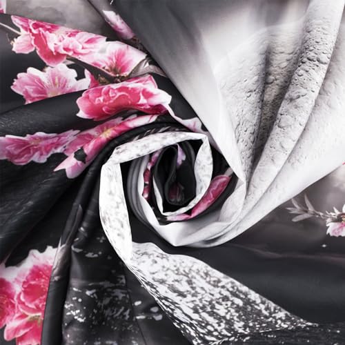 LB Black Sea Tapestry Butterfly on Pink Flower Tree Tapestry Wall Hanging Full Moon Night Scenery Tapestries for Living Room Bedroom Dorm Wall Decor,59x39 inch - Image 3