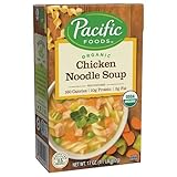 Pacific Foods Organic Chicken Noodle Soup, 17 oz (Pack of 12)