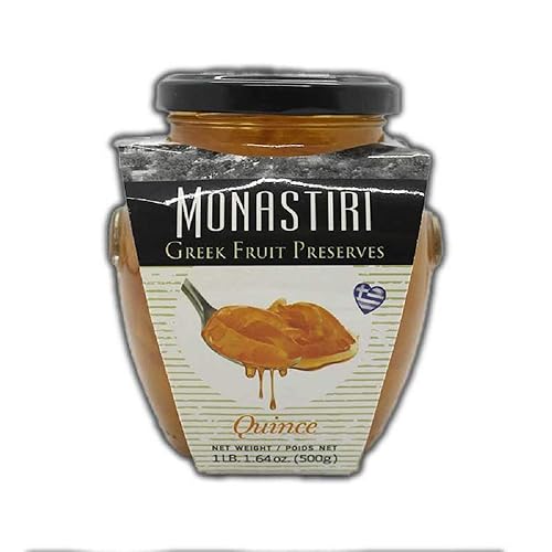 Monastiri Quince Classic Greek Preserves 1lb (500g) frasco de vidrio