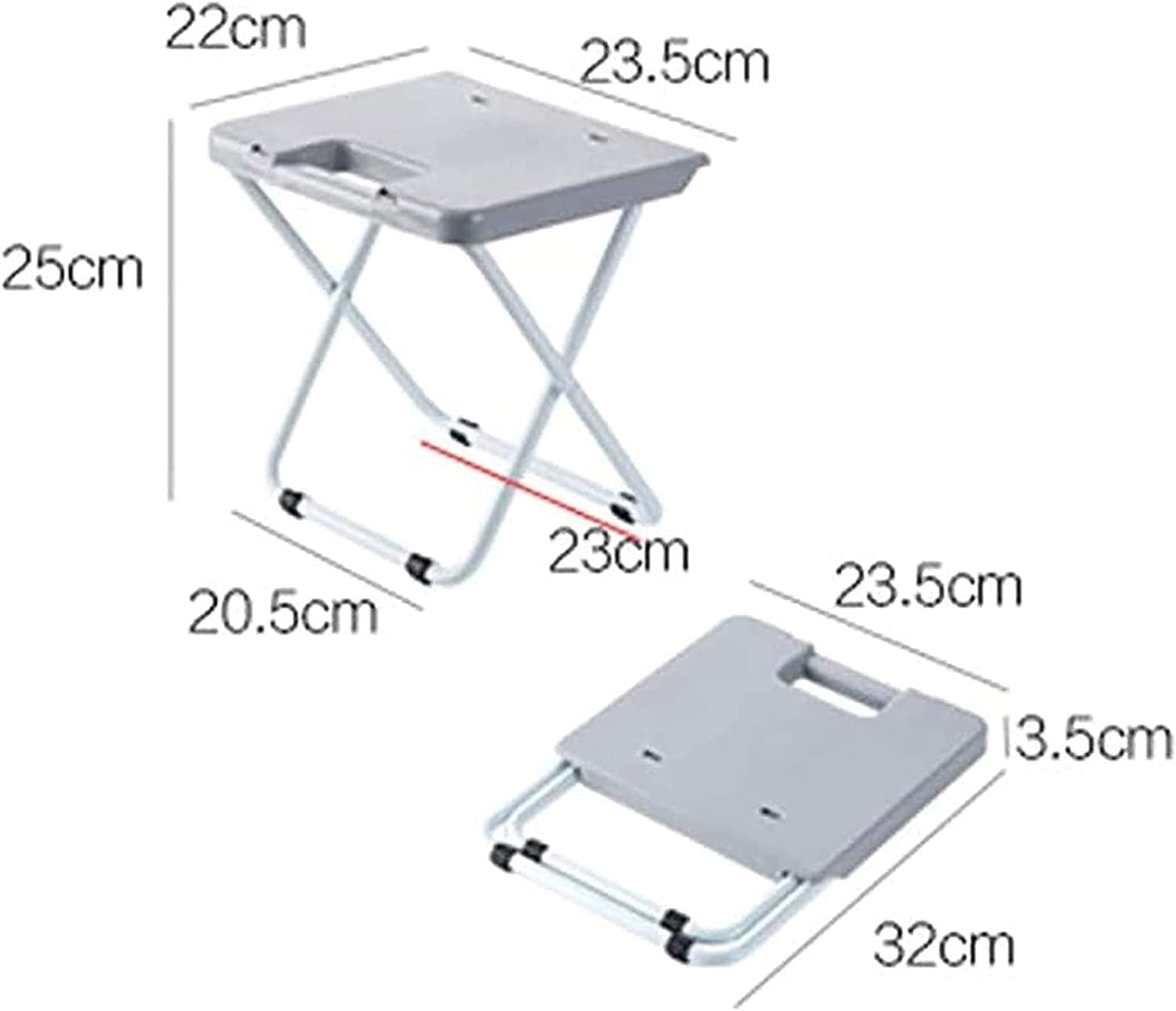 VSDGEI Portable Foldable Stool, for Kitchen Garden Camping Hiking Transfer Bench Outdoor Fold Up Lightweight Stools Seat Bathroom Chairs