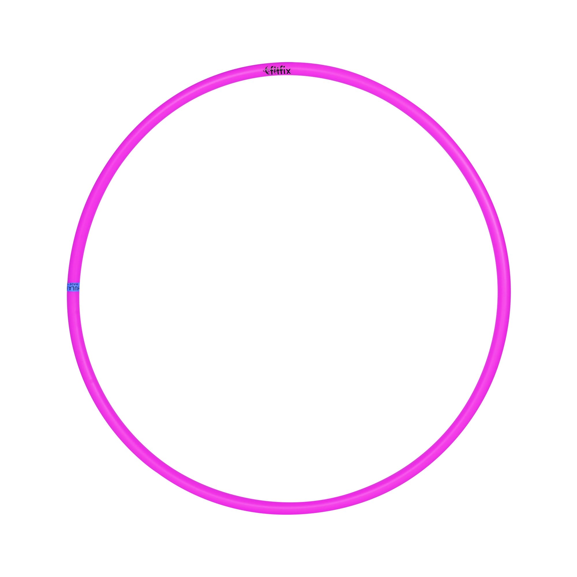 Fitfix® Welded Hula Hoop Exercise Ring for Fitness | Hula Hoop for Boys,Girls and Kids (Multi Color) (18 inch Diameter, Pack of 1 Pcs) Pink Colour Includes Carry Bag for Easy Portability