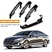 Tutor Auto 4Pcs Exterior Door Handle Compatible with Hyundai Sonata 2005 2006 2007 2008 2009 2010 Replace 82651-3K000 826513K000 for Front Rear Passenger Side Driver Right Left Side