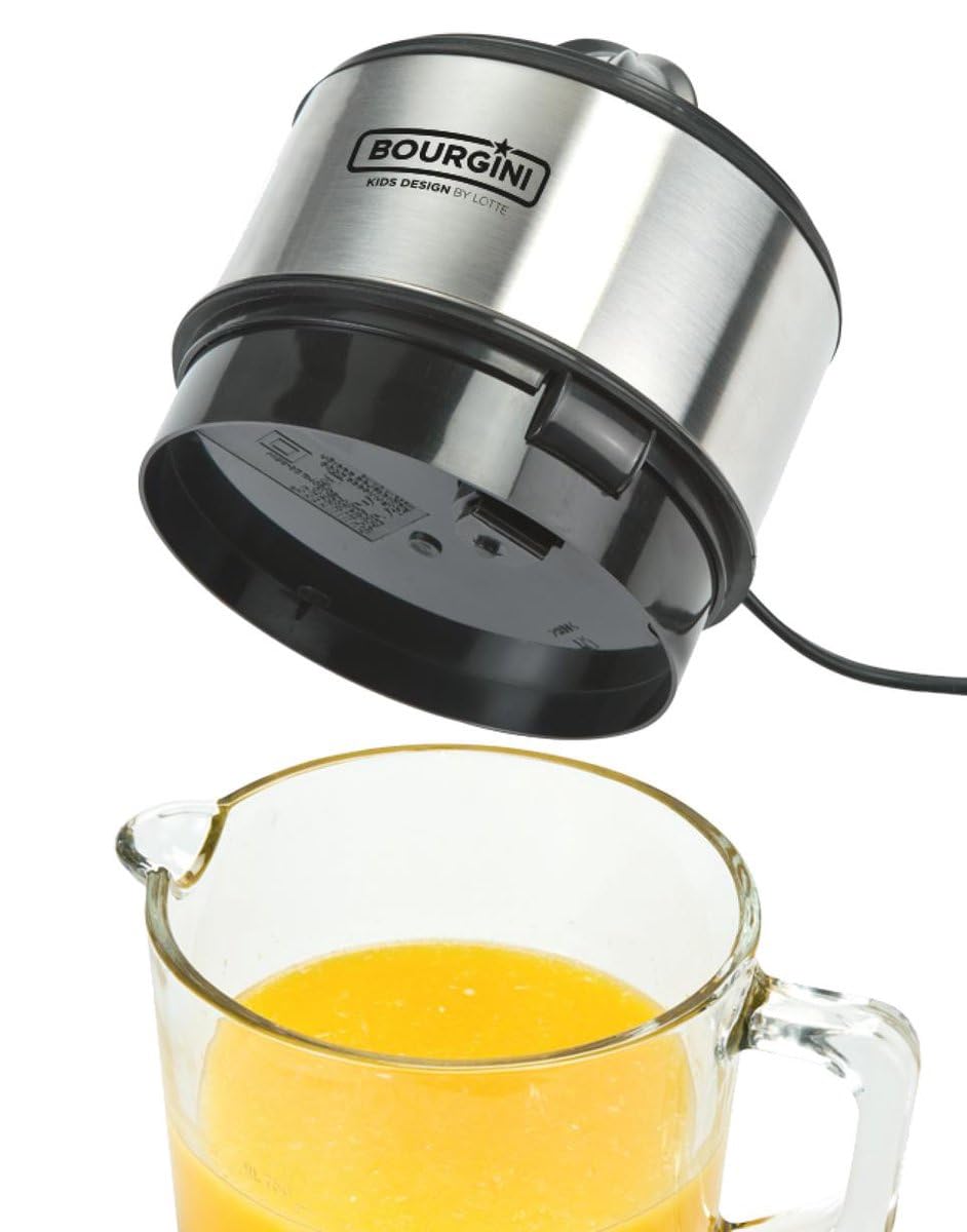 BOURGINI - Lotte Juicer Deluxe - Caraffa in vetro da 0,75 litri, colore: Argento