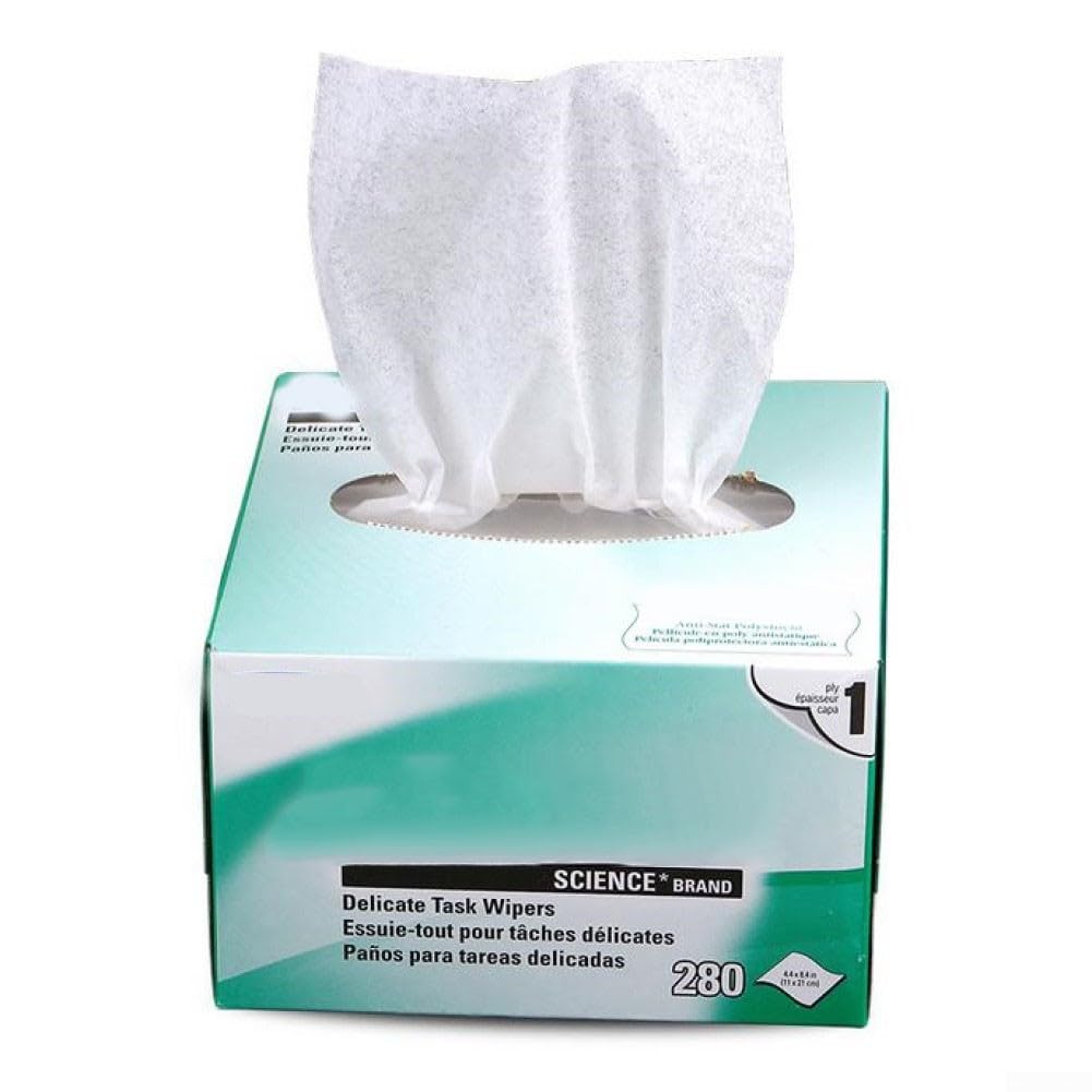 Lot de 280 lingettes à fibre optique pour nettoyer les équipements électroniques et de laboratoire