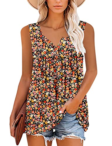 ROSELINLIN Womens Tank Tops and Short Sleeve Floral Summer Tops2