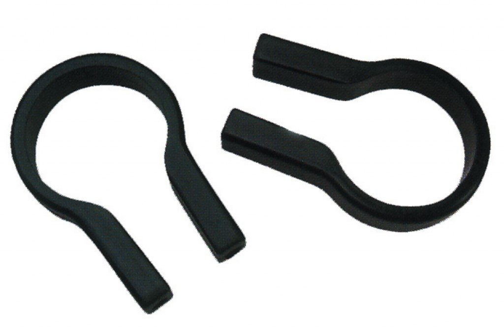 KlickFix Colliers de Rechange, Noir, 31,8 mm, 0211GP