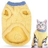 【Pull pour Chat】Ce manteau pour chat est confectionné dans un tissu doux et confortable pour offrir chaleur et protection à votre animal par temps froid. Son tissu épais crée une couche protectrice chaude qui le protège des vents froids d'automne et d'hiver, ce qui le rend idéal pour les chats et chiens à poils courts ou sensibles au froid. Sa conception en gilet couvre soigneusement les zones sensibles au froid, comme le dos et le poitrail, et procure une chaleur.
