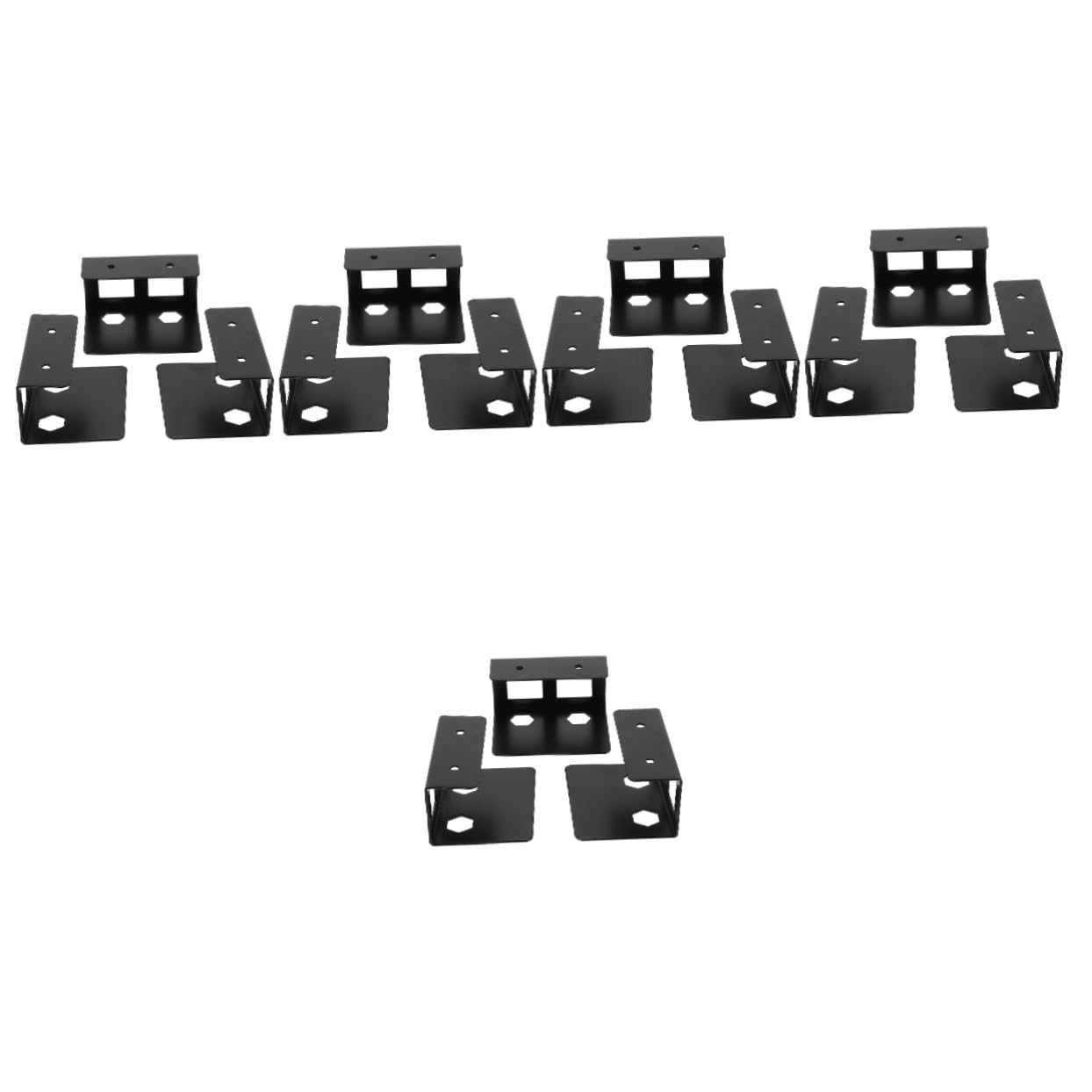 Operitacx 5juegos Soporte Bajo Escritorio para Laptop y Tablet Organizador De Almacenamiento Compacto Protección Fácil Instalación Sin Herramientas Adecuado para Teclado Cables