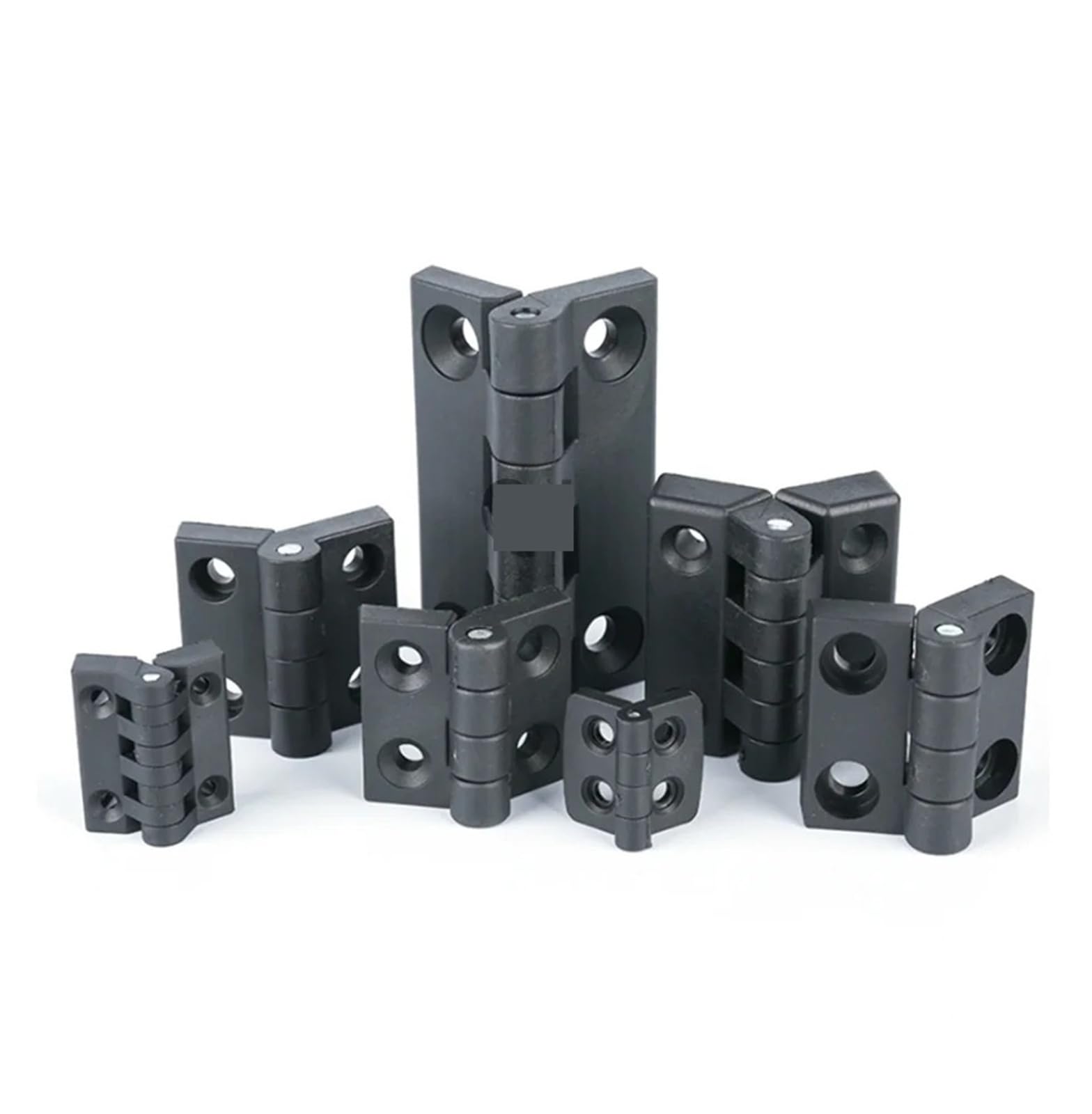Ipvxnnfw 57X44x8 Black Plastic Nylon Hinge 405060 Electrical Cabinet Box Aluminum 1Pcs