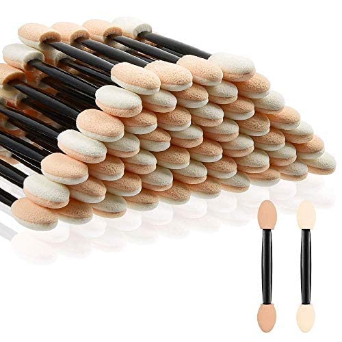 RED SQUARE Eyeshadow Applicators, Disposable Double Sided Oval Eyeshadow Brush Sponge Applicator Eye Makeup Applicators (Pack of 10) Multicolor (Pack of 10)-image-13