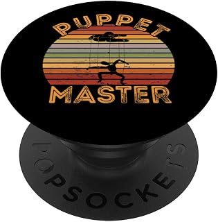 Puppet Master Retro Ventriloquist Ventriloquism Puppeteer PopSockets Adhesive PopGrip