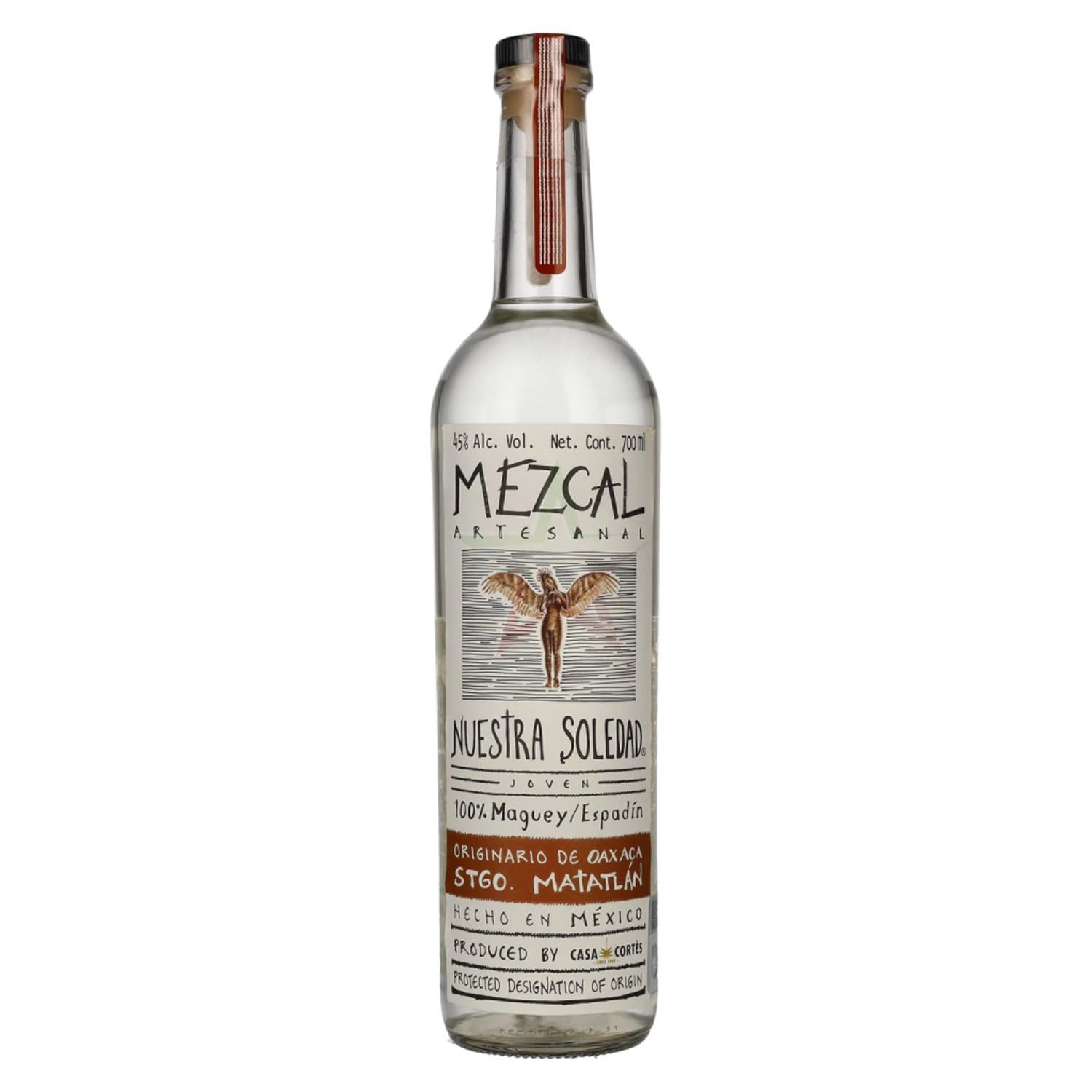 Nuestra Soledad Mezcal Joven STGO. MATATLÁN 45,00% 0,70 lt.