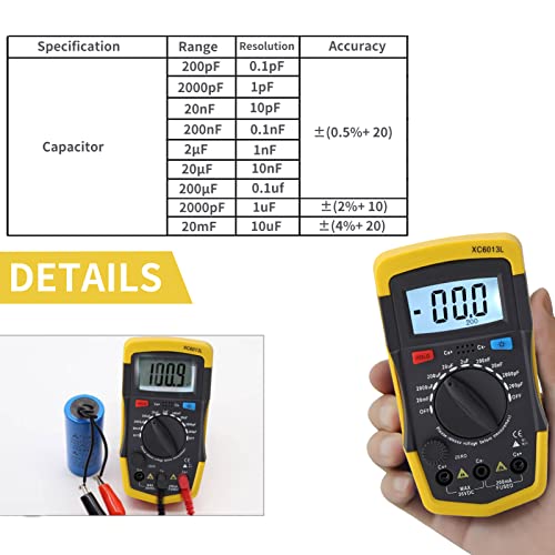 Acogedor ACOGEDOR4ZTE67GYW0 Digital Capacitance Meter Tester thumb #2