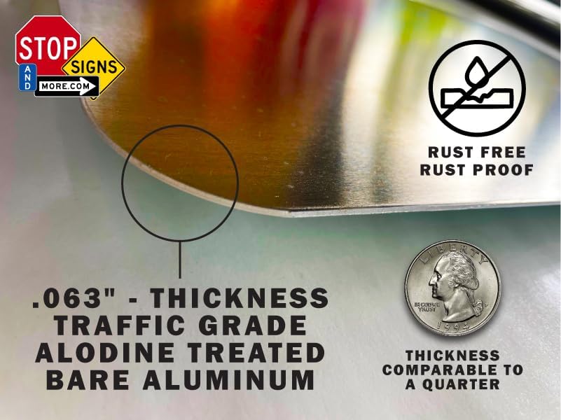 Miniatura 4 de Letrero con texto en inglés We Are Not Responsible For Personal Items Left In Vehicle Sign  12 x 18  Reflectante  Aluminio libre de óxido