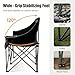 EMERIT Oversized Fully Padded Camping Chair, Heavy Duty 650LB Folding Camping Loveseat, Quad Fold Double Camping Couch with Cup Holders & Carry Bag for Outdoor, Lawn, Sports Events