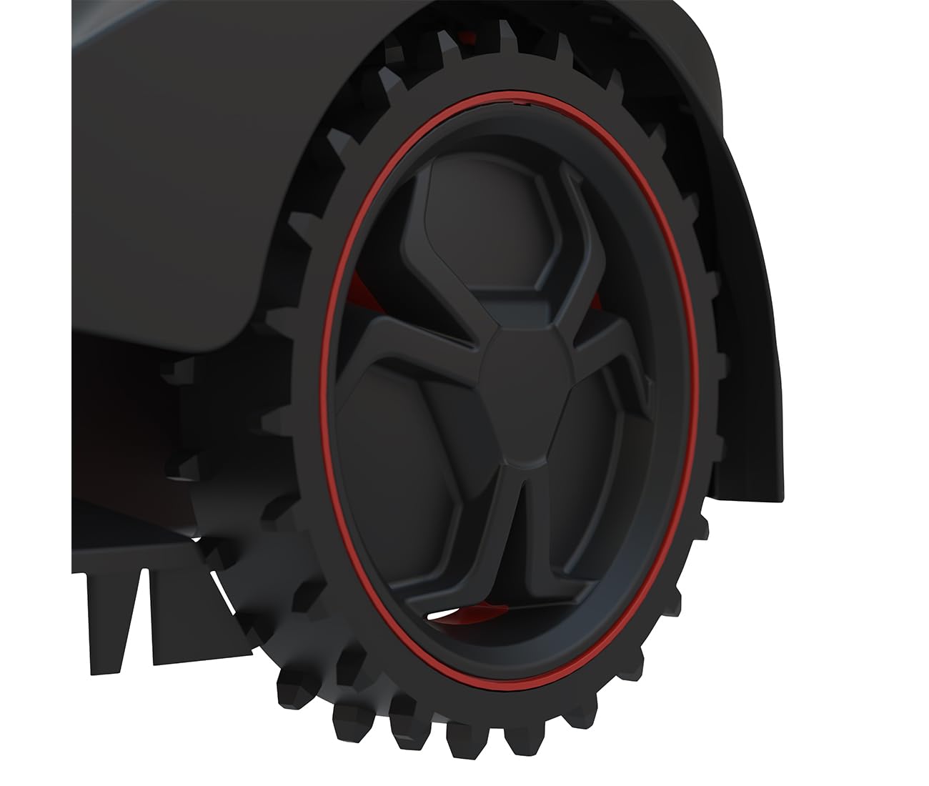 Güde Robot cortacésped Alpha 95446 GRR 180.1 (Rango de Trabajo Ajustable de 50 m² a 600 m², Altura de Corte Ajustable en 5 Posiciones, 28 V, Ion de Litio, 2 Ah), Rojo/Negro