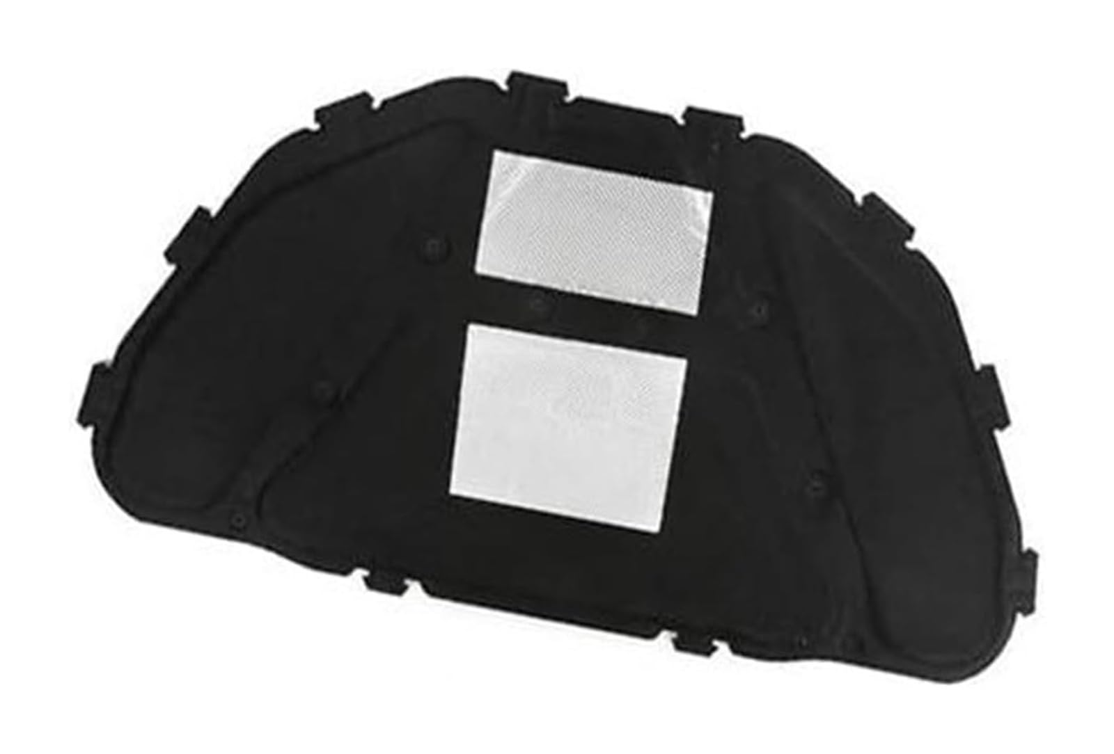 for X1 E84 2010-2015 Front Hood Engine Soundproof Cotton Cover Thermal Mat Car Sound Insulation Cotton(Black 2pcs Al Foil)