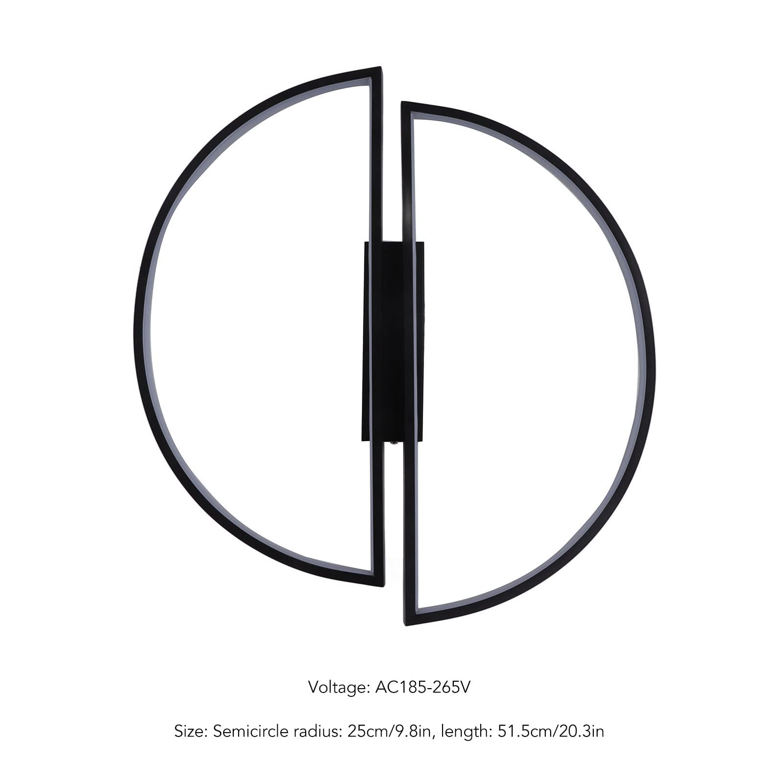 Lampy Sufitowe LED Nowoczesny Design Półokrągła Wisząca do Jadalni