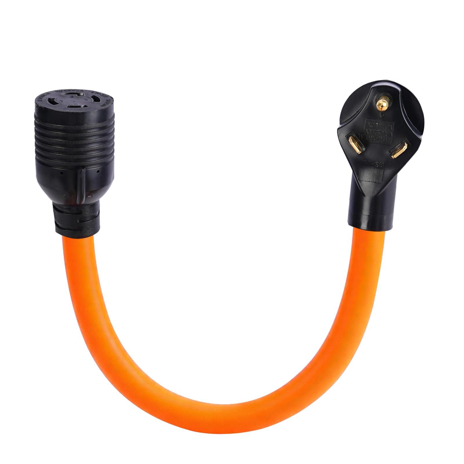 PLIS TT-30P to L14-30R Heavy Duty Generator Adapter,10AWG*3C Generator Flexible Cord,30Amp,3Prong to 4Prong,Yellow,1.5FT-image-23