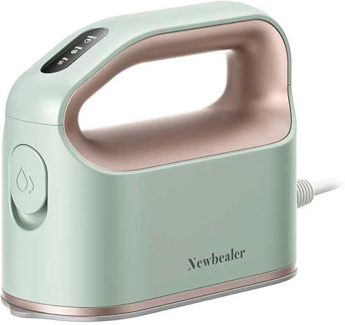Newbealer Plancha de vapor inteligente para ropa, 1200 W, turboalimentada de grado profesional, 3 modos de vapor y 3 modos de calor seco, Verde