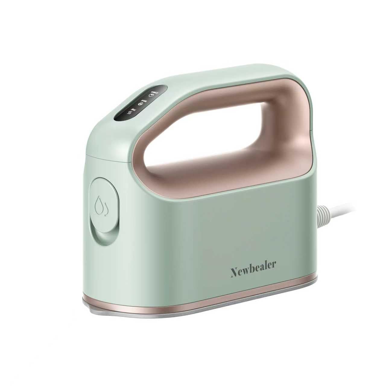 Newbealer Smart Steam Iron for Clothes - 1200W Professional-Grade Turbocharged 3 Steam & 3 Dry Heat Modes, 45s Heat-Up, 6oz Tank, Auto-Off, Nonstick Ceramic Soleplate for Home, RV & Hotel (Mint Green)