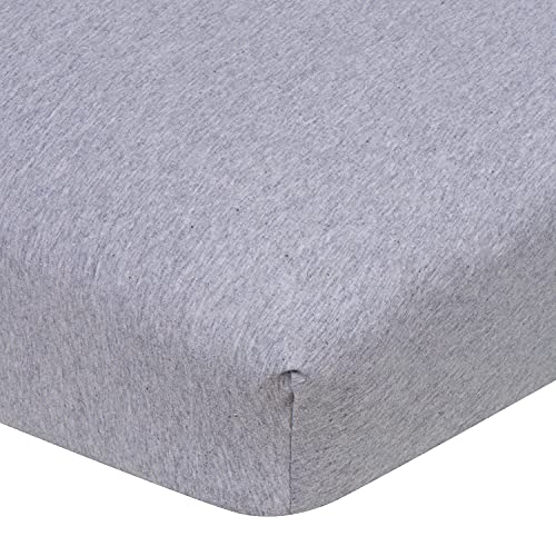 Image of Gerber Baby Boys Girls Neutral Newborn Infant Baby Toddler Nursery 100% Cotton Fitted Bedding Crib Sheet, Gray Grey, 28" x 52