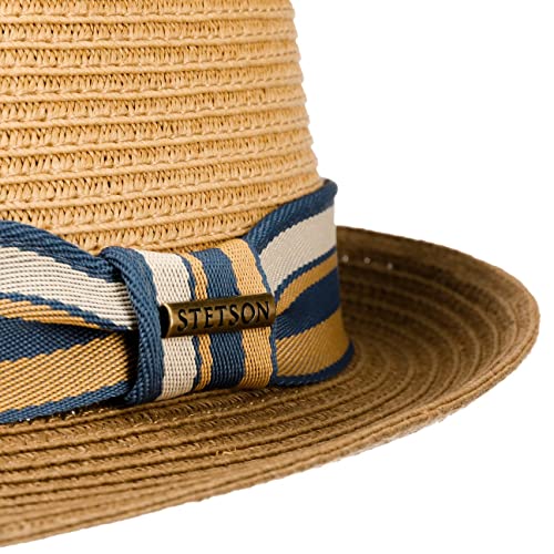 Stetson-Sombrero-de-Paja-Licano-Toyo-Trilby-Hombre-Playa-Sol-con-Banda-Grosgrain-PrimaveraVerano 51Jwy3OaXGL
